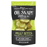 Oh Snap! Fresh Packed Super Crunchy Dilly Bites Fresh Dill Pickle Snacking Cuts, 6 Oz (Pack of 6)