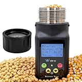 Grain Moisture Tester Agriculture Portable Meter – ±0.5% Accuracy with ATC, Backlit Display & Data Storage, 25 Grains: Corn, Soybean & Paddy Rice, Farmers, Processors & Traders, 10-Language Support
