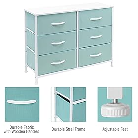 Sorbus Dresser with 6 Drawers - Furniture Storage Tower Unit for Bedroom, Hallway, Closet, Office Organization - Steel… 41Ih2p1Z8GS. SS280