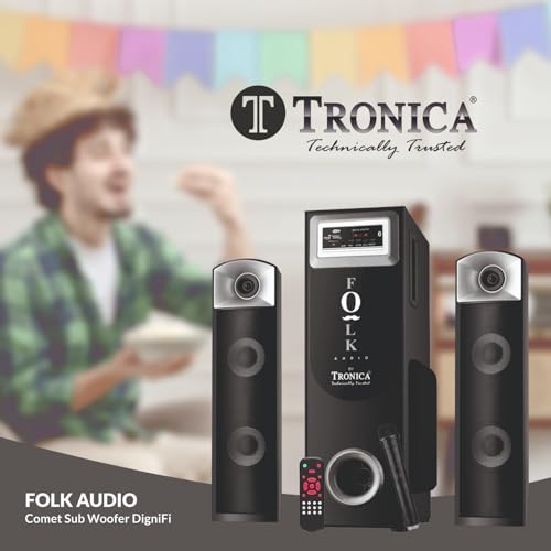 TRONICA Folk Audio Comet SubWoofer DigniFi 2.1 Bluetooth Home Theater System Speakers with Signature Sound FM/AUX/Pen Drive/Smart TV Support & Remote 8 41Ih2qhXOkL
