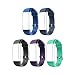Letsfit ID130Plus HR Replacement Bands, Adjustable Accessory Bands for Fitness Tracker ID130Plus HR, ID130Plus Color HR, 5 Pack (Black, Blue, Purple, Grey, Green)