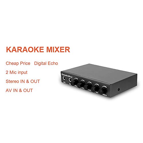 Mixer de áudio de microfone para KTV/Reunião/Festa/Atividades ao ar livre Compatível com Computador/
