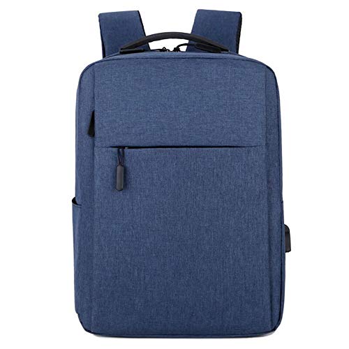 CHUANGOU multifunktionell ryggsäck unisex business laptopryggsäck anti-stöld ryggsäck med USB, blå