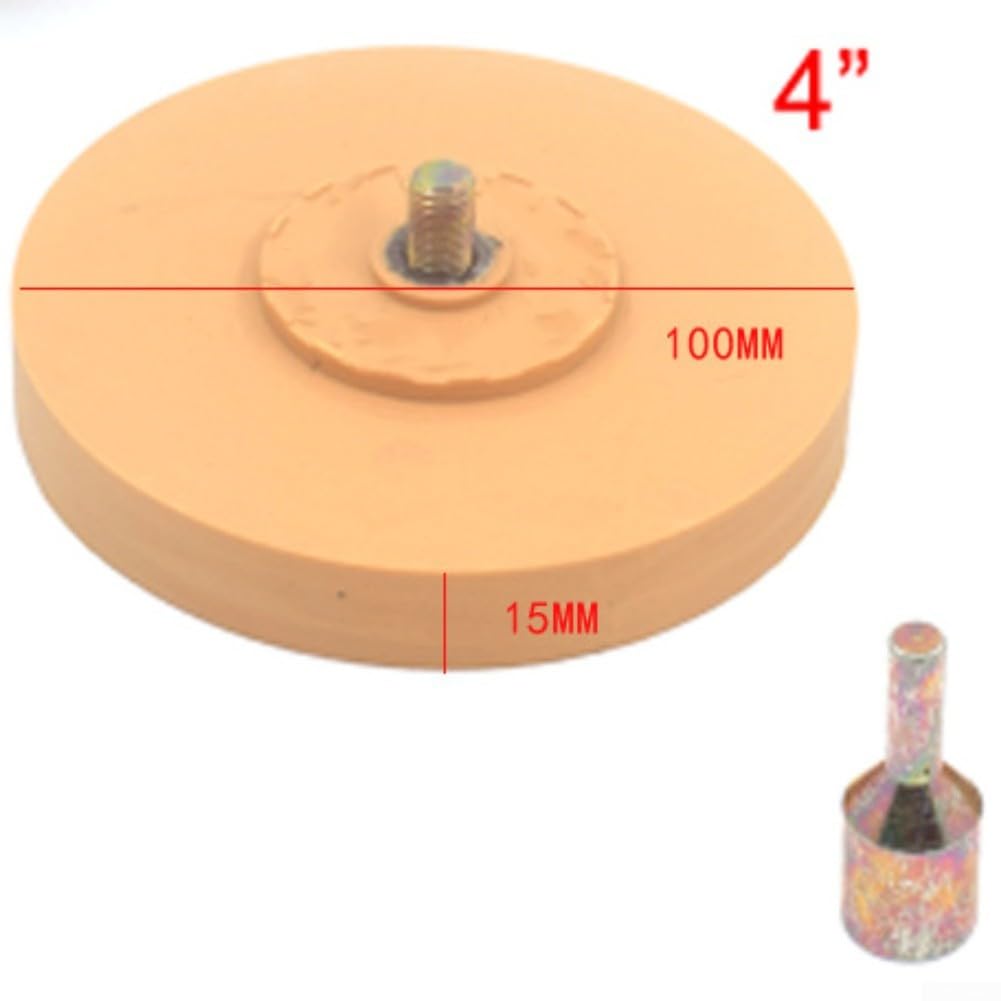 Kit de removedor de pegamento neumático, herramienta de eliminación adhesiva, juego de removedor de calcomanías con rueda de goma de 4 pulgadas con detalles de pelacables de aire