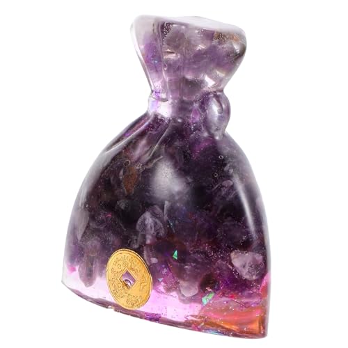 ABOOFAN Fortune Ornaments Gold Money Decor Resin Craft Desktop Money Bag Adornment