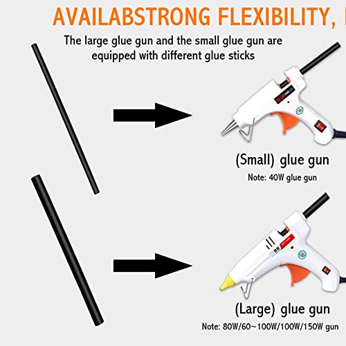 Zwarte hete lijmstiften - 7mm/11mm Carrosserie Deuktrekker,Anti-aging Deuk Reparatie Tool, Auto Deuk Remover Dent Puller… - Afbeelding 7
