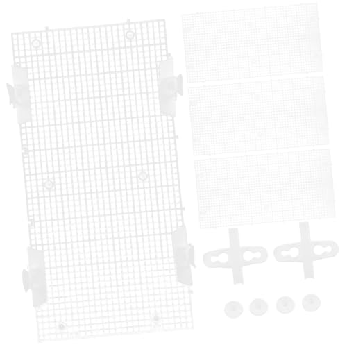 ROMISBABA 水槽グリッド底グリッド水槽仕切り吸盤爬虫類用プラスチック仕切り