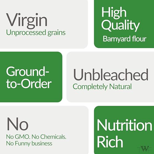 Image of TWF Barnyard Flour | 500gm | Stone Ground | Not Pulverized | Sanwa Atta | Naturally Gluten-Free | Virgin - Nutrient Rich