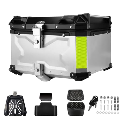 Coffre de rangement casque moto étanche en alu CNC pour sécuriser vos bagages 65L