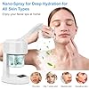 JOSTZHXIN Facial Steamer Nano Ionic Face Steamer with Extendable Arm,Portable Esthetician Facial Steamer 360°Rotating Nozzle for Personal Care at Home or Salon
