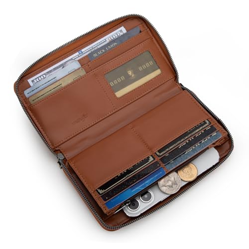 Image of Montana West X Wrangler Wristlet Wallets Purse for Women Vintage Boho Ladies Wallet Coin Purse Two-Tone Credit Card Holder