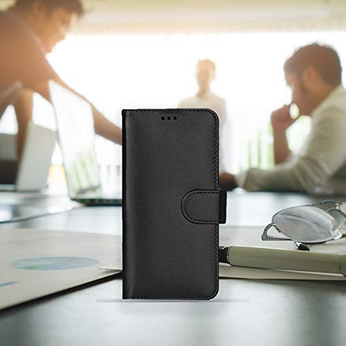 For Google Pixel 5 Case Flip Leather Wallet Book ID Card Holder Shockproof Protective Stand View Phone Cover For Google Pixel 5 (BLACK) - Image 2