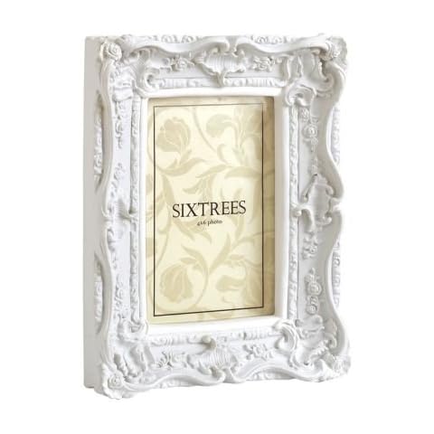 Ornate White Shabby Chic Photo Frame Cover