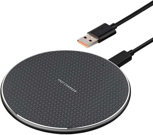 Cargador Inalámbrico Rápido 20W para Phone 16/15/14/13/12/11, Galaxy S24/S23/S22/S21/S10E, Carga Rápida para Smartphones y Auriculares Pro, Compatible con Fundas, USB Tipo C, Carga Segura