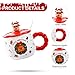 Imagen de Cretvestsar Taza Navideña Gran Capacidad Pintada A Mano Aislada Para Amantes Bebidas Calientes Café Té Compradores Regalos Decoradores Hogar