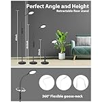 Aoife Light Therapy Floor Lamp, 11000 Lux Full Spectrum Sun Light Therapy Lamp, No UV Sunlight Lamp with 10 Color Temperatures and 10 Brightness Levels (Black) - Image 2