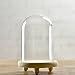 Siyaglass Decorative Clear Glass Dome Cloche Bell Cover D-3.9 H-7