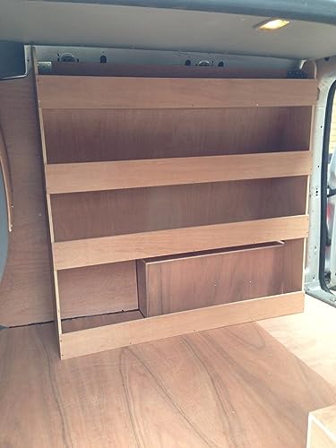 Image of Flat Packed Van Shelving Racking to fit VW Caddy Van Racking Plywood System Plain Shelves Shelving Tool Storage Unit UK