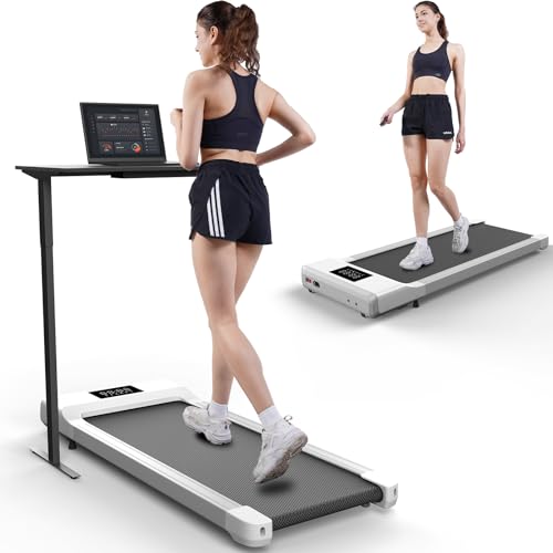 Superun Walking Pad, Under Desk Treadmill, 3 In 1 Portable Treadmill With Remote Control Led Display cover