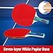 Karlak Ping Pong Paddles Set Table Tennis Rackets with 3- Ping Pong Balls for Indoor Game