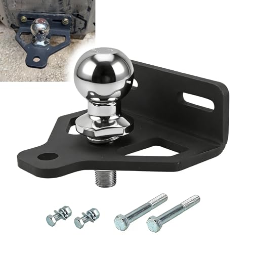 RULLINE Heavy Duty Zero Turn Mower Trailer Hitch, 8mm Steel Mount Plate, Universal Fit 2.5