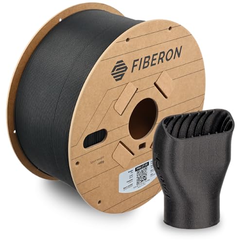 Image of Polymaker Fiberon PA6-CF20 Carbon Fiber Nylon Filament 1.75mm Black 3kg, Fiberon PA6-CF20 Nylon Warp Free 1.75mm 3D Printing Filament
