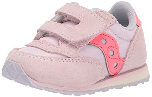 Saucony Girls Baby Jazz Hook & Loop Sneaker, Pink, 4.5 Little Kid