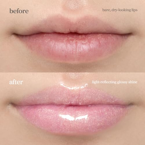 Image of NOONI Applepeony Lip Oil Shimmer - Plumping Clear Glossy Lip Oil