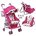 Adora Doll Accessories 3-in-1 Stroller, Car Seat, Back Pack Carrier, Perfect for Kids 3 Years & up