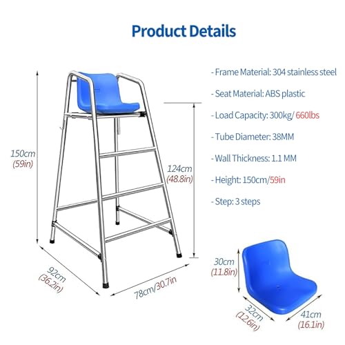 Silla salvavidas 2/3/4 escalones para piscina miniatura 2