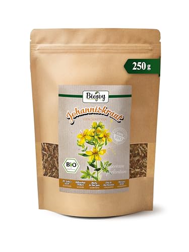 Biojoy BIO-Johanniskraut-Tee (250 g), getrocknet und geschnitten, Kräutertee (Hypericum perforatum)