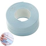 [NO ADHESIVO] Obtendrá cinta de sellado azul de 320 cm. Se utiliza un adhesivo que no deja marcas en la parte posterior de la cinta de sellado. Puede cortar el tamaño adecuado según sus necesidades.