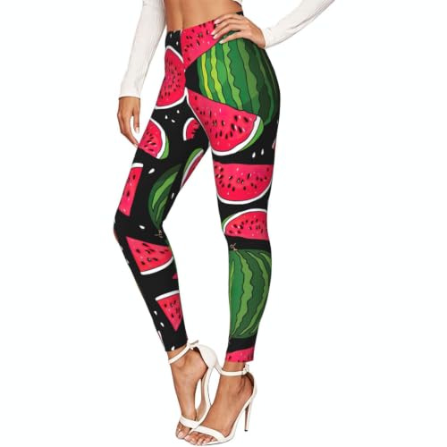 Leggings de compresión suaves de sandía que evitan rozaduras al entrenar