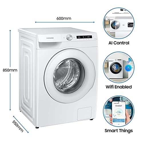 "Upgrade Your Laundry with Samsung's 7 Kg Fully-Automatic Front Loading Washing Machine - Equipped with AI Control, Wi-Fi connectivity, 5-Star Rating, and Digital Inverter Technology!"