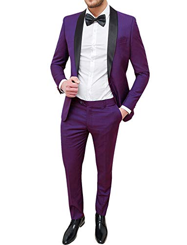 Costume blazer homme slim fit ensemble veste pantalon élégant pour cérémonie et travail