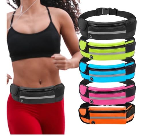 Pochete Para Corrida Porta Garrafa Porta Celular Fitness Esportiva Impermeável (Preto)
