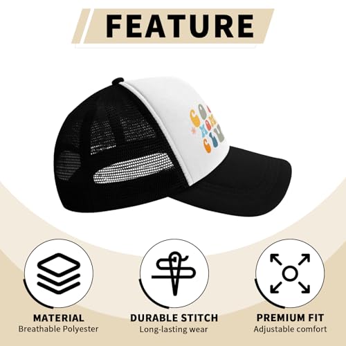 Image of Funny Trucker Hats,Trucker Hat Baseball Cap for Women Snapback Adjustable Hat Humor Gift Men
