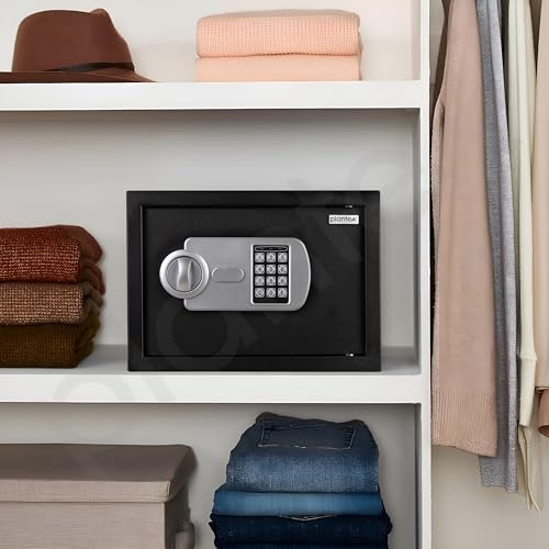 Image of Plantex 23 Litre Safe Locker for Home /Electronic Safety Locker with Master & User PIN Code Access with Emergency Key /Hotel Safe Box /2 Years Warranty By Plantex - Black