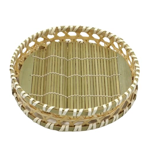 Cestas de pan para servir – Cesta de pan rústica, accesorio de mesa para desayuno, tejido de ratán natural, con inserto de tela, ideal para rollos, cruasanes, buffet, mesa de comedor, estilo rústico