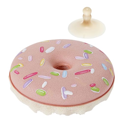 かわいい掃除スポンジ,多目的で再利用可能な吸盤付き家庭用品 - キズつかない 鍋 フライパン 洗浄 スクラバー - 浴室 洗面台 食器 カウンタートップ タイル シンク 用