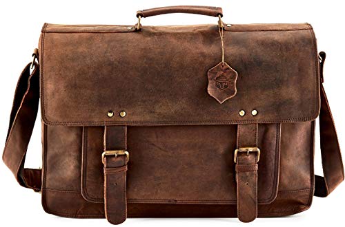 Maletín personalizado de cuero para laptop para hombre miniatura 1