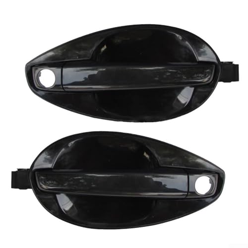 Lot de 2 poignées de porte de voiture Hyundai Coupe gauche et droite pour modèles 2003 à 2008 OEM 82650-2C000 82660-2C000 Poignées de rechange en ABS