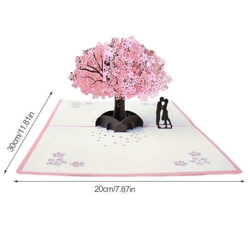 Cartões pop-up de dia dos namorados, cartão de aniversário 3D de noivado cartão pop-up de aniversári