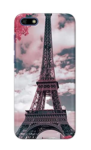 Image of Lovers Famous Place Eiffel Tower in Paris Hard Back Case Cover for Huawei Y5 (2018) / Y5 Prime (2018) / Honor 7S, DRA-LX2, DUA-LX2 Back Cover -(J5) VNS2227