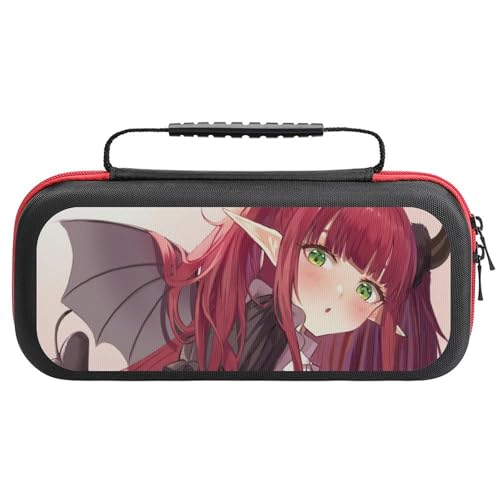 Switch ケース かわいい 着せ恋 喜多川海夢 リズきゅん スイッチ 収納ケース カバー ナイロン素材 全面保護 防塵/防水/防汚/耐衝撃 26x11.5x5.2cm Switchに対応 保護用ハードケース 大容量な収納力 アクセサリーポーチ Swit