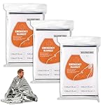 iwontalersy Manta Térmica Supervivencia,Manta Term...: 【Versátil y eficiente】Ideal como manta térmica de emergencia y para el coche en caso de accidentes o condiciones adversas, es un elemento indispensable en botiquines de primeros auxilios, emergencias y supervivencia. Es ideal para prevenir la hipoter...