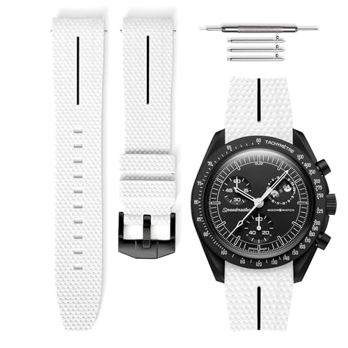 Bracelet montre 20mm silicone LSR HORACE universel MoonSwatch