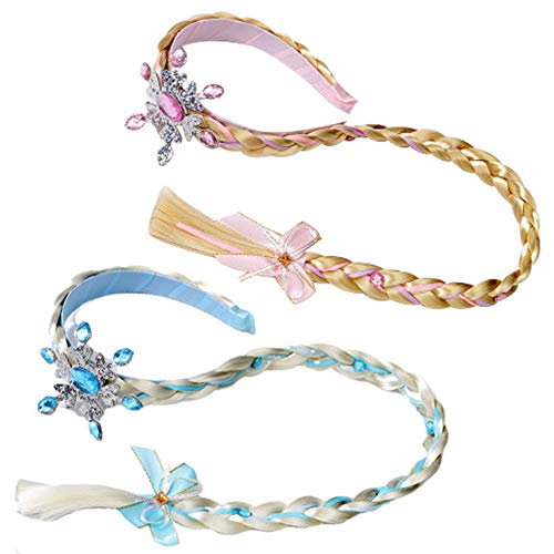 2PCS Diademas para Niñas, OYSJ Diadema con Dibujos Animados,Diadema de Princesa,Bandas de Cabello Linda Accesorios, Niños Regalo para la Fiesta de Cumpleaños Cosplay