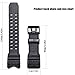 Resin Strap Compatible with Casio GWG1000 Mudmaster Men's Replacement Watch Band Stainless Steel Loop