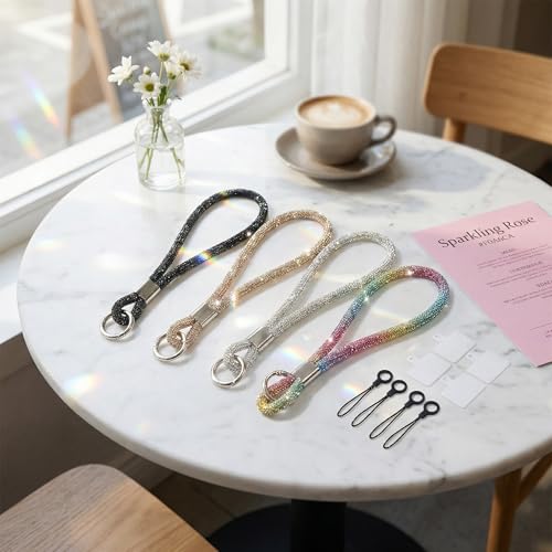 Pulseras de mano anticaída para evitar roturas de pantalla con parches de sujeción 6